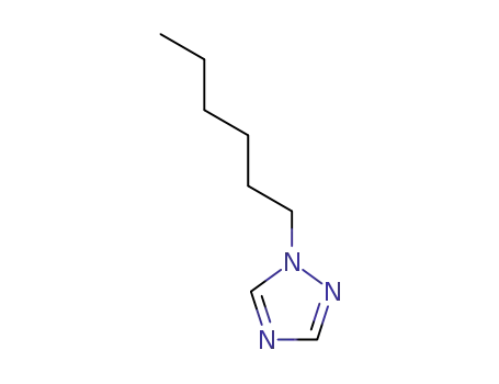 Molecular Structure of 63936-00-5 (1H-1,2,4-Triazole,1-hexyl-(9CI))