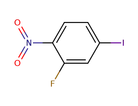 Molecular Structure of 2996-31-8 (2-Fluoro-4-iodonitrobenzene)