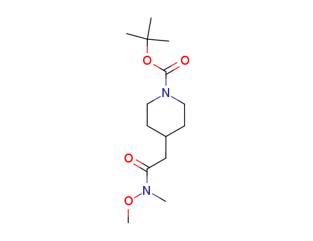 1-Piperidinecarboxylic acid, 4-[2-(methoxymethylamino)-2-oxoethyl]-,1,1-dimethylethyl ester