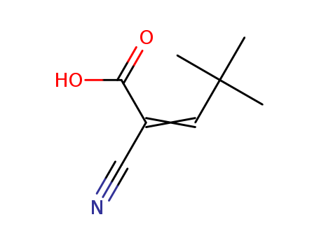 2-Cyano-4,4-dimethyl-pent-2-enoic acid