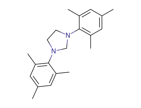 Molecular Structure of 258278-26-1 (1,3-bis(2,4,6-trimethylphenyl)-2-imidazolidinylidene)