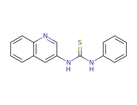 Molecular Structure of 24775-48-2 (Thiourea,N-phenyl-N'-3-quinolinyl-)