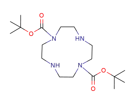 Molecular Structure of 913542-69-5 (di-tert-butyl-1,4,7,10-tetraazacyclododecane-1,7-dicarboxylate)