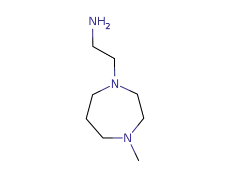 Molecular Structure of 39270-45-6 (2-(4-METHYL-1,4-DIAZEPAN-1-YL)ETHYLAMINE)