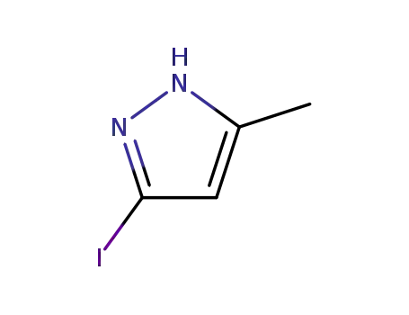 Molecular Structure of 93233-21-7 (3-Iodo-5-Methyl-1H-pyrazole)