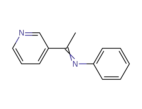 Molecular Structure of 121133-22-0 (Benzenamine, N-[1-(3-pyridinyl)ethylidene]-)