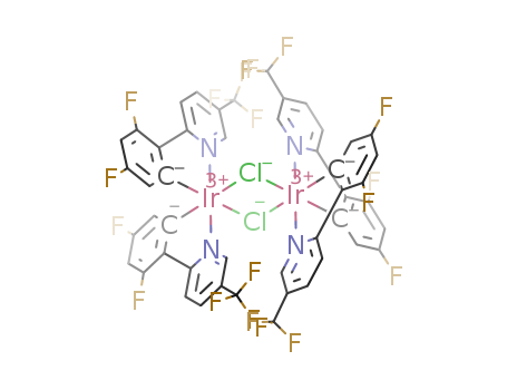 Di-mu-chlorotetrakis[3,5-difluoro-2-[5-trifluoromethyl-2-pyridinyl-kN)phenyl-kC]diiridium(III), 99%