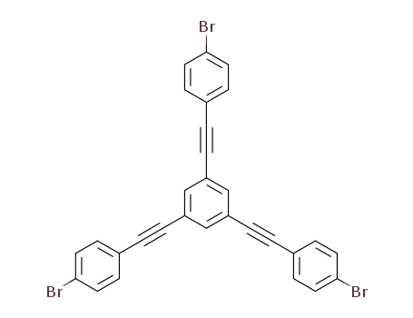 Molecular Structure of 1019209-38-1 (Benzene, 1,3,5-tris[2-(4-bromophenyl)ethynyl]-)