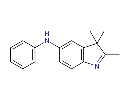 Molecular Structure of 631913-69-4 (3H-Indol-5-amine, 2,3,3-trimethyl-N-phenyl-)