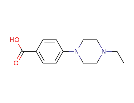 Molecular Structure of 784130-66-1 (4-(4-ETHYLPIPERAZIN-1-YL)BENZOIC ACID)