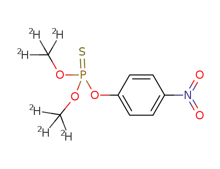 Molecular Structure of 96740-32-8 (METHYL PARATHION-D6)