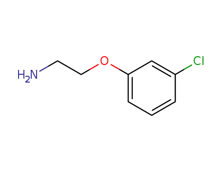 Molecular Structure of 6488-00-2 ([2-(3-CHLOROPHENOXY)ETHYL]AMINE)