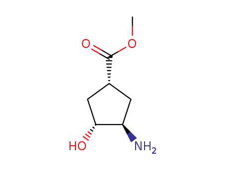 Cyclopentanecarboxylic acid, 3-amino-4-hydroxy-, methyl ester, (1S,3R,4R)- (9CI)
