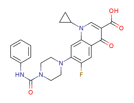3-Quinolinecarboxylic acid, 1-cyclopropyl-6-fluoro-1,4-dihydro-4-oxo-7-[4-[(phenylaMino)carbonyl]-1-piperazinyl]-