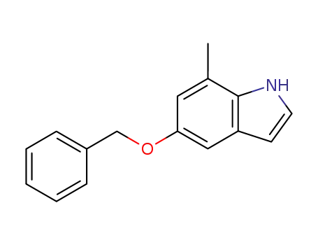 Molecular Structure of 4792-65-8 (5-BENZYLOXY-7-METHYLINDOLE)