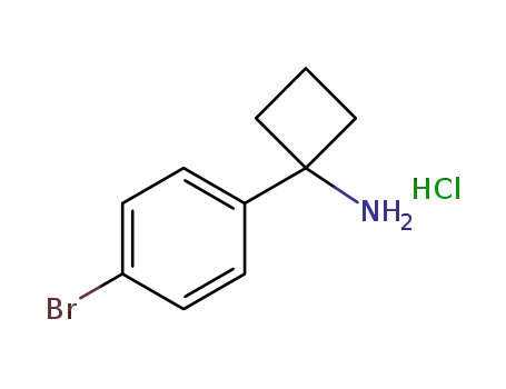 Molecular Structure of 1193389-40-0 (1-(4-BROMOPHENYL)CYCLOBUTANAMINE (HYDROCHLORIDE))