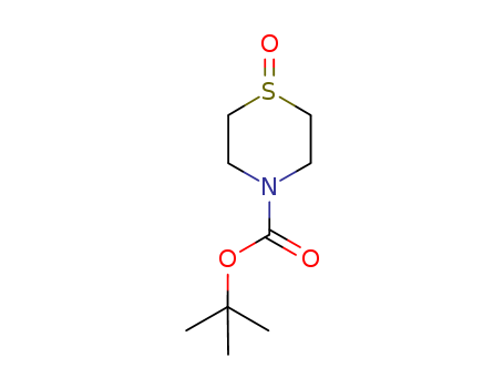 4-Thiomorpholinecarboxylic acid, 1,1-dimethylethyl ester, 1-oxide