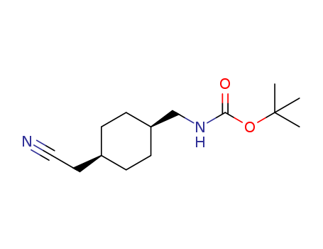 TRANS-4-N-BOC-AMINOMETHYL-1-CYCLOHEXANE ACETONITRILE