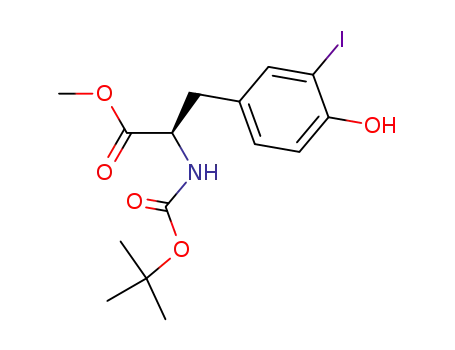 methyl (R)-2-((tert-butoxycarbonyl)amino)-3-(4-hydroxy-3-iodophenyl)propanoate