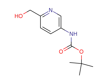Molecular Structure of 323578-38-7 (N-[6-(hydroxymethyl)-3-pyridinyl]-carbamic acid 1,1-dimethylethyl ester)