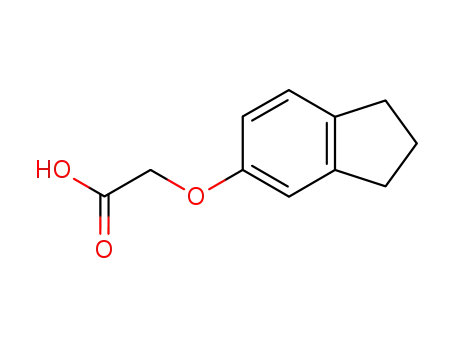 Molecular Structure of 1878-58-6 (((2,3-dihydro-1h-inden-5-yl)oxy)aceticacid)