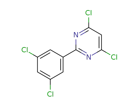 Molecular Structure of 83217-66-7 (4,6-DICHLORO-2-(3,5-DICHLOROPHENYL)PYRIMIDINE)