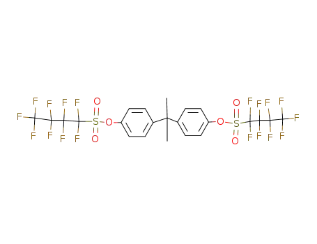 Molecular Structure of 33073-28-8 (2,2-Bis-(4-perfluorbutylsulfonyloxy-phenyl)-propan)