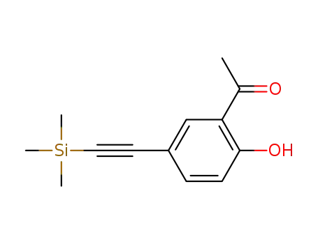 1-(2-hydroxy-5-((trimethylsilyl)ethynyl)phenyl)ethan-1-one