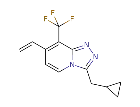 7-vinyl-3-(cyclopropylmethyl)-8-(trifluoromethyl)-[1,2,4]triazolo[4,3-a]pyridine