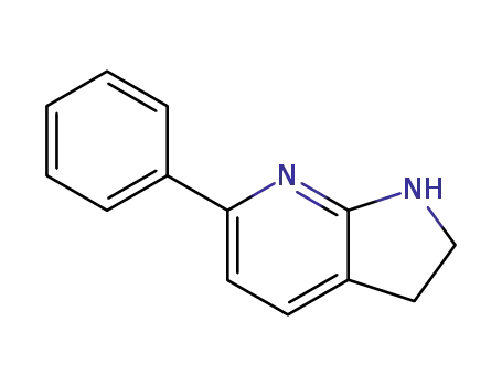 Molecular Structure of 110167-13-0 (1H-Pyrrolo[2,3-b]pyridine, 2,3-dihydro-6-phenyl-)