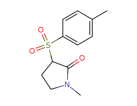 Molecular Structure of 109855-95-0 (1-methyl-3-(p-tosyl)pyrrolidin-2-one)
