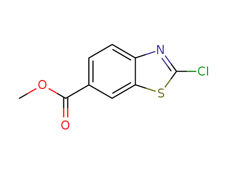 Molecular Structure of 90792-69-1 (methyl 2-chlorobenzo[d]thiazole-6-carboxylate)