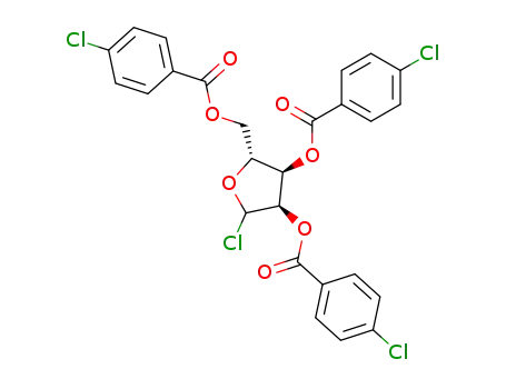 2,3,5-tris-O-(p-chlorobenzoyl)-β-D-ribofuranosyl chloride