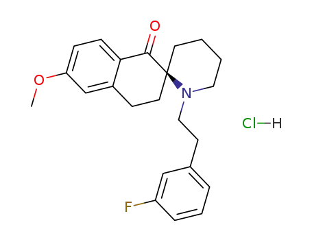 (2S)-1'-[2-(3-fluorophenyl)ethyl]-6-methoxy-3,4-dihydro-1H-spiro[naphthalene-2,2'-piperidin]-1-one hydrochloride