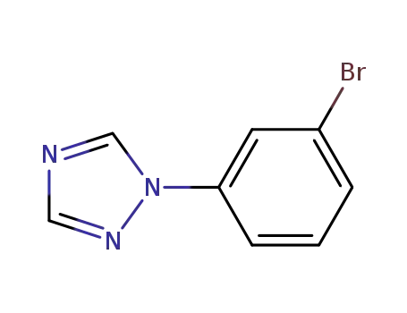Molecular Structure of 375857-96-8 (1H-1,2,4-Triazole, 1-(3-bromophenyl)-)