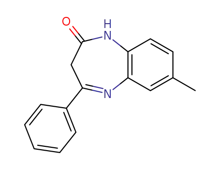 Molecular Structure of 64376-02-9 (2H-1,5-Benzodiazepin-2-one, 1,3-dihydro-7-methyl-4-phenyl-)