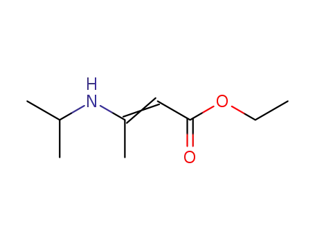 Molecular Structure of 5065-80-5 (2-Butenoic acid, 3-[(1-methylethyl)amino]-, ethyl ester)