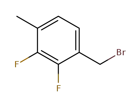 Molecular Structure of 261763-43-3 (2,3-DIFLUORO-4-METHYLBENZYL BROMIDE)