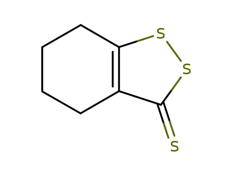 Molecular Structure of 14085-34-8 (4,5,6,7-TETRAHYDRO-BENZO[1,2]DITHIOLE-3-THIONE)