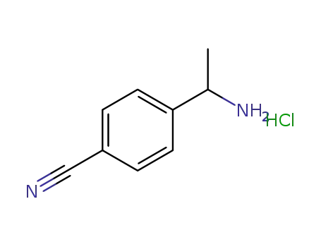 Molecular Structure of 911372-80-0 ((S)-4-(1-AMinoethyl)benzonitrile HCl)