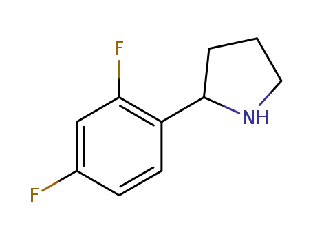 Molecular Structure of 524674-05-3 (2-(2,4-DIFLUORO-PHENYL)-PYRROLIDINE)