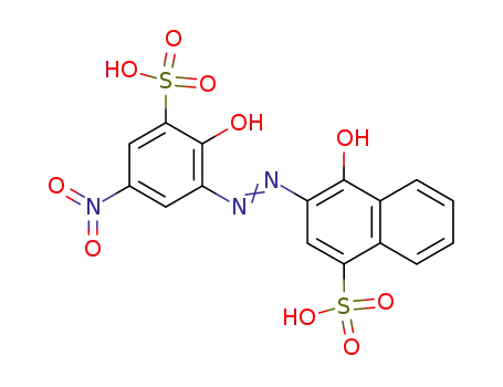1-Naphthalenesulfonicacid, 4-hydroxy-3-[2-(2-hydroxy-5-nitro-3-sulfophenyl)diazenyl]-