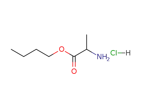 Molecular Structure of 81305-85-3 (L-Alanine, butyl ester, hydrochloride)
