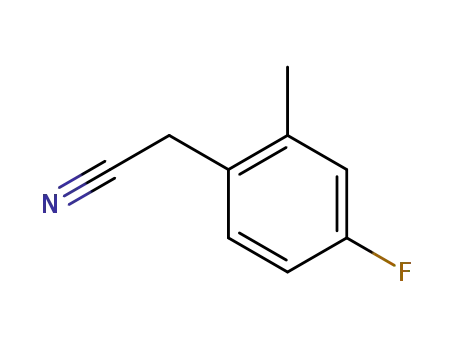 벤젠 아세토 니트릴, 4- 플루오로 -2- 메틸-(9CI)