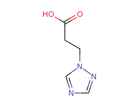 Molecular Structure of 76686-84-5 (3-(1H-1,2,4-TRIAZOL-1-YL)PROPANOIC ACID)