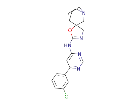 (R)-N-(6-(3-chlorophenyl)pyrimidin-4-yl)-4H-1'-azaspiro[oxazole-5,3'-bicyclo[2.2.2]octan]-2-amine