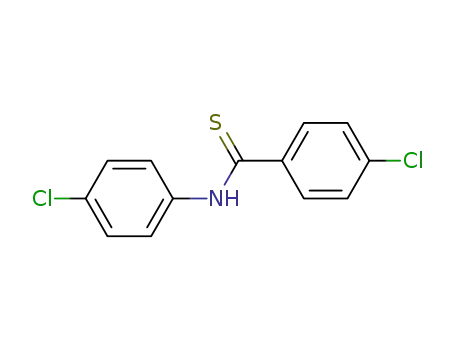 Molecular Structure of 71114-55-1 (4-CHLORO-N-(4-CHLOROPHENYL)BENZENECARBOTHIOAMIDE)