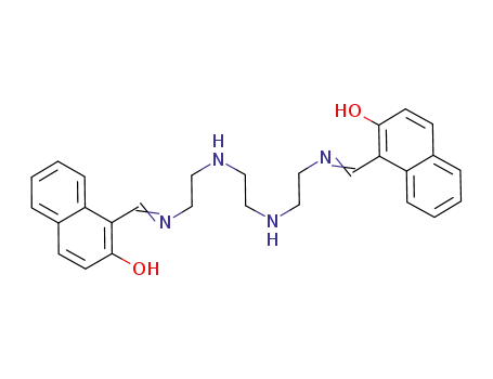 Molecular Structure of 128207-10-3 (2-Naphthalenol,
1,1'-(2,5,8,11-tetraazadodeca-1,11-diene-1,12-diyl)bis-)