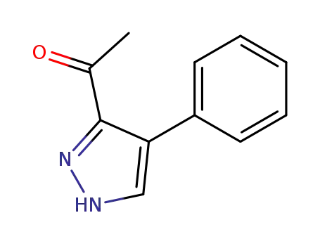 Molecular Structure of 21031-25-4 (1-(4-Phenyl-1H-pyrazol-3-yl)ethanone)