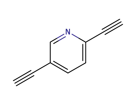 Molecular Structure of 137000-75-0 (Pyridine, 2,5-diethynyl- (9CI))